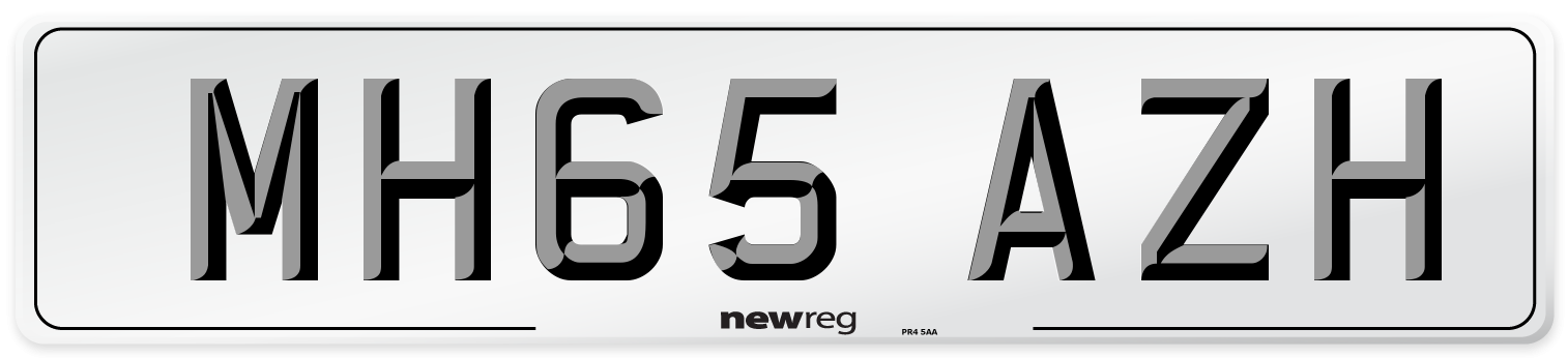 MH65 AZH Number Plate from New Reg